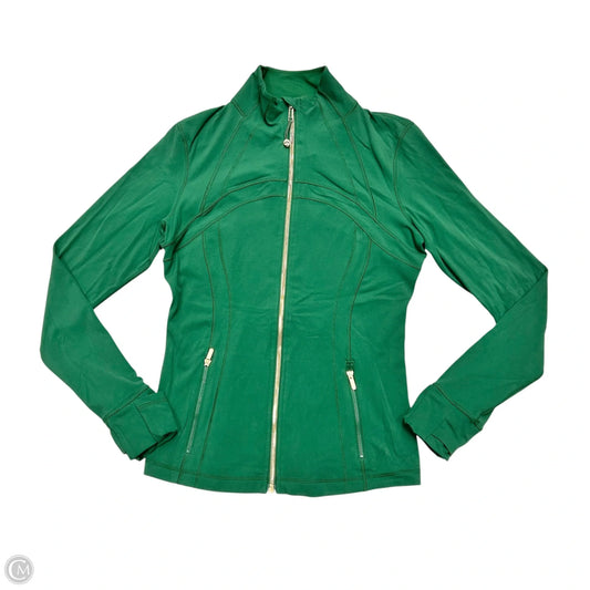 Athletic Jacket By Lululemon In Green, Size: M