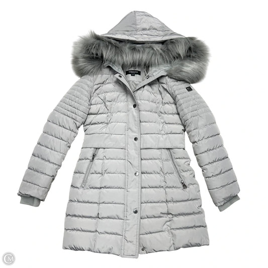 Coat Puffer & Quilted By Kenneth Cole In Grey, Size: S
