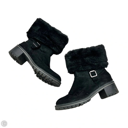 Boots Mid-calf Heels By Kelly And Katie In Black, Size: 9