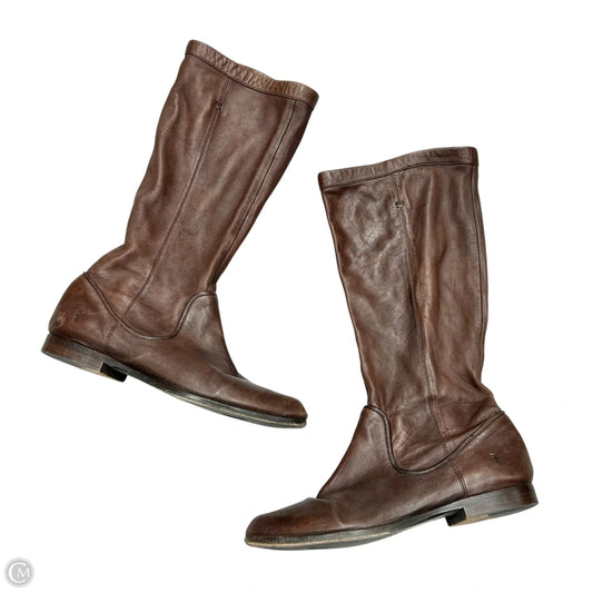 Boots Designer By Frye In Brown, Size: 8.5
