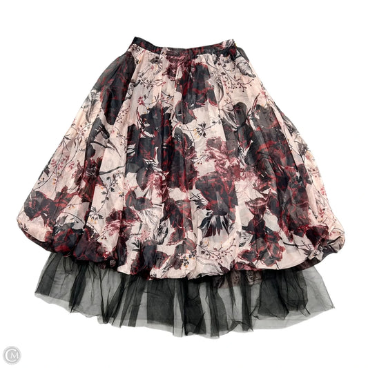 Skirt Maxi By Anthropologie In Black & Cream, Size: 12