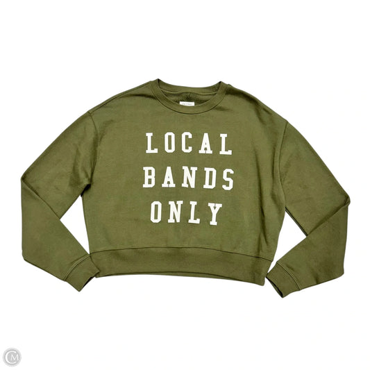 Sweatshirt Crewneck By Pilcro In Green, Size: Xxs