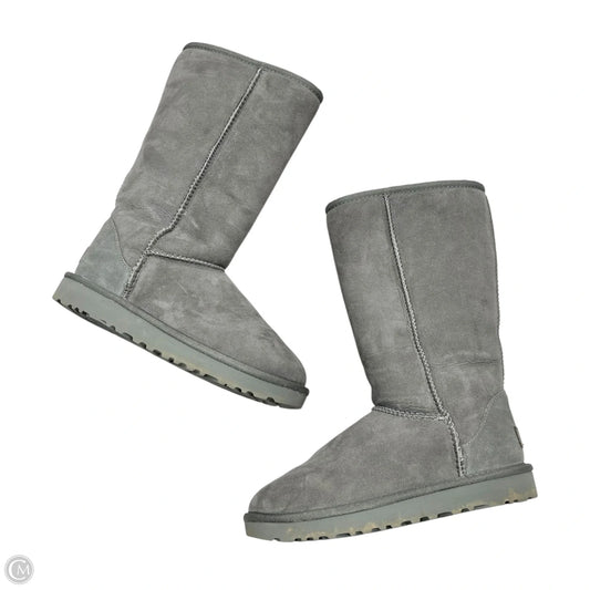 Boots Designer By Ugg In Grey, Size: 6