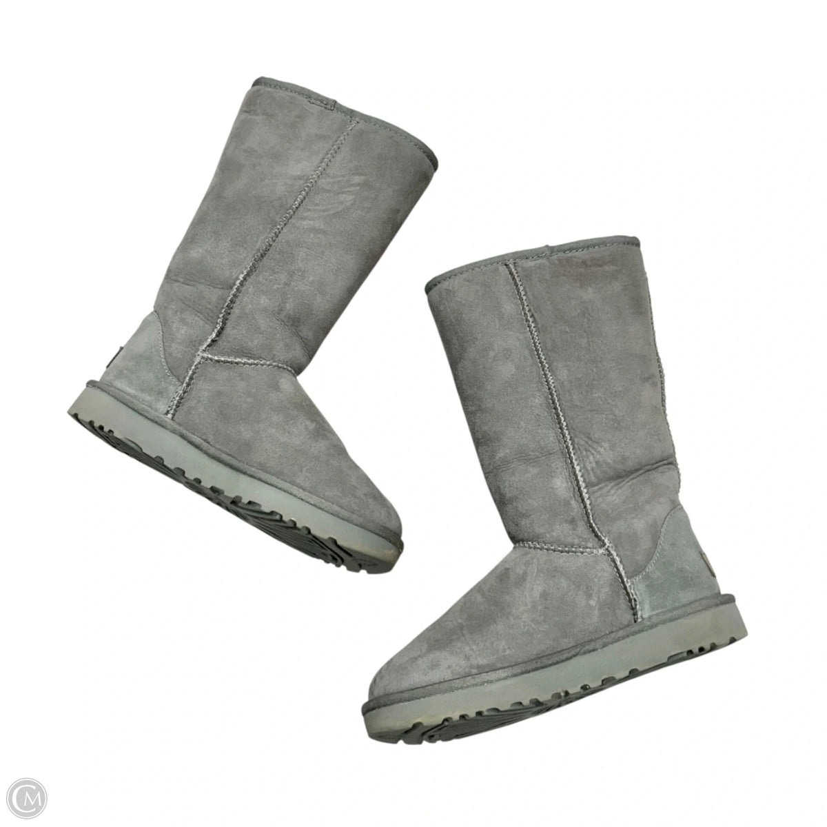 Boots Designer By Ugg In Grey, Size: 6