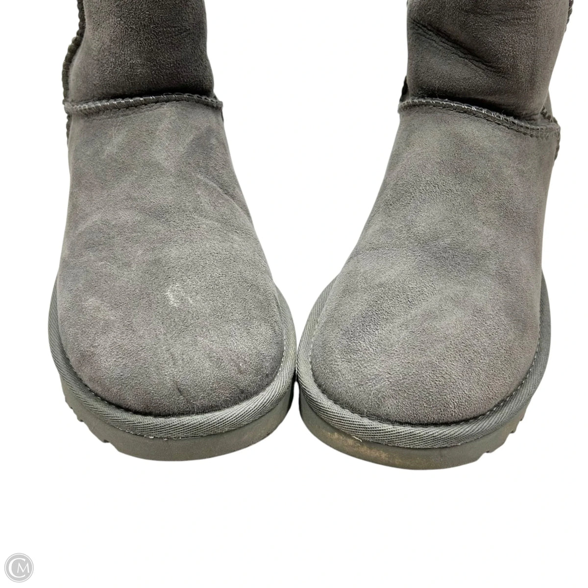 Boots Designer By Ugg In Grey, Size: 6