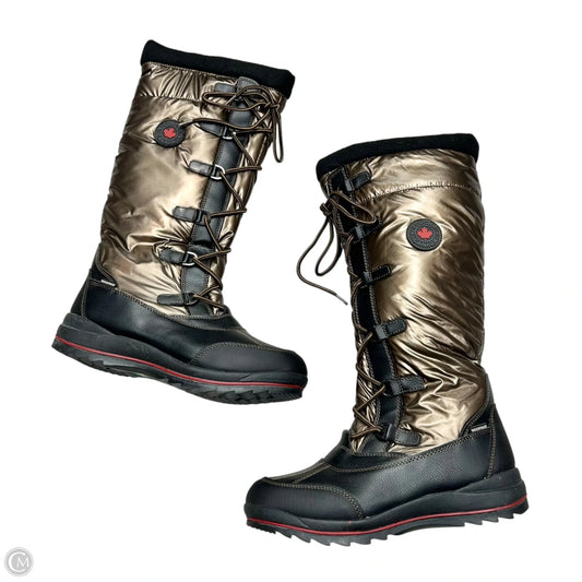 Boots Snow By Cougar Canada In Black & Brown, Size: 10
