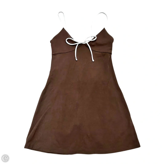 Athletic Dress By Ypb In Brown, Size: Xs
