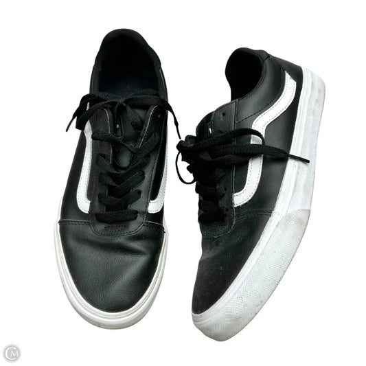 Shoes Sneakers By Vans In Black & White, Size: 10