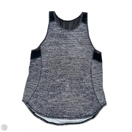 Athletic Tank Top By Lululemon In Black & White, Size: S