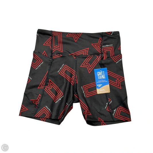 Athletic Shorts By Brooks In Black & Red, Size: S