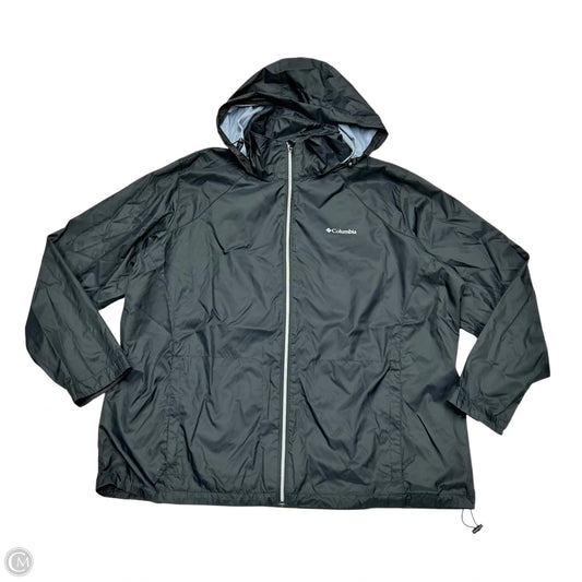 Jacket Windbreaker By Columbia In Black, Size: 3x