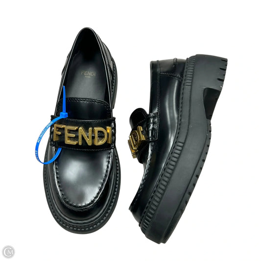 Shoes Luxury Designer By Fendi In Black, Size: 7