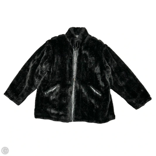 Coat Leather In Black, Size: Xl