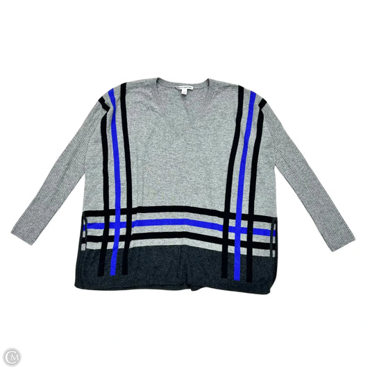 Sweater Cashmere By Autumn Cashmere In Blue & Grey, Size: Xs