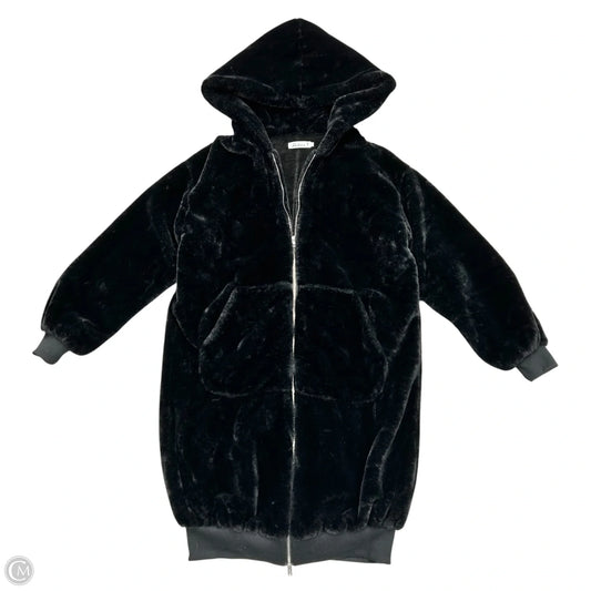 Coat Faux Fur & Sherpa By Fashion In Black, Size: M