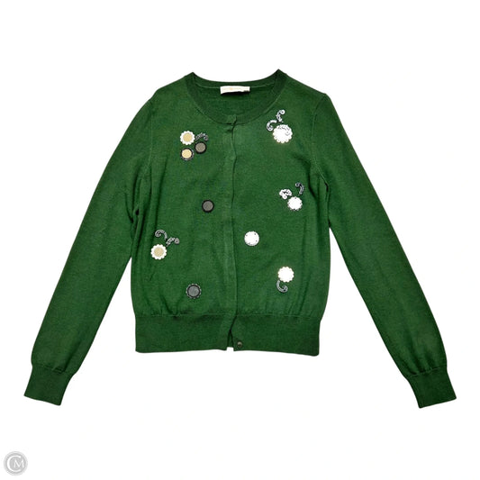 Cardigan Designer By Tory Burch In Green, Size: M