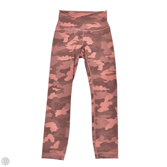 Athletic Leggings Capris By Lululemon In Camouflage Print, Size: S