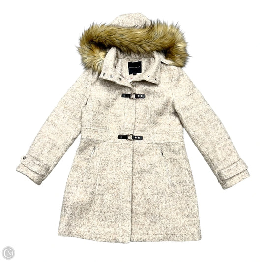 Coat Peacoat By Ivanka Trump In Cream, Size: L
