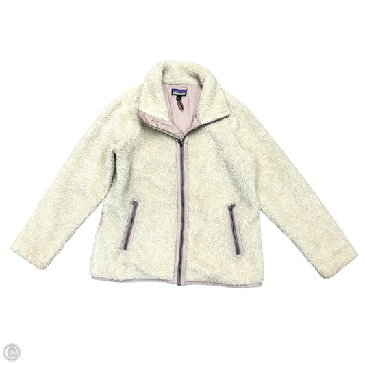 Coat Faux Fur & Sherpa By Patagonia In Cream, Size: L