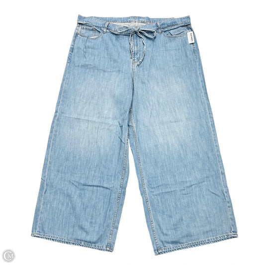 Jeans Wide Leg By Old Navy In Blue Denim, Size: 20