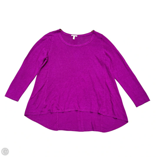 Sweater By Eileen Fisher In Purple, Size: Xl