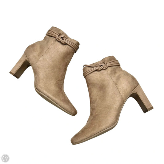 Boots Ankle Heels By Cl By Chinese Laundry In Tan, Size: 7