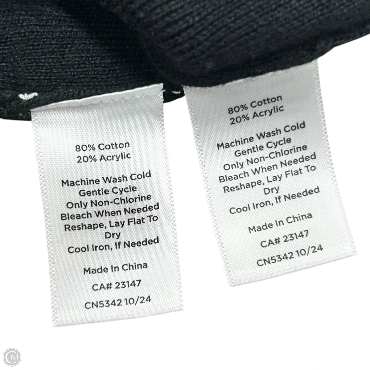 Sweater 2pc By Talbots In Black & White, Size: L
