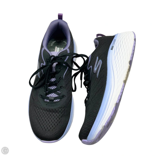 Shoes Athletic By Skechers In Black & Purple, Size: 8.5