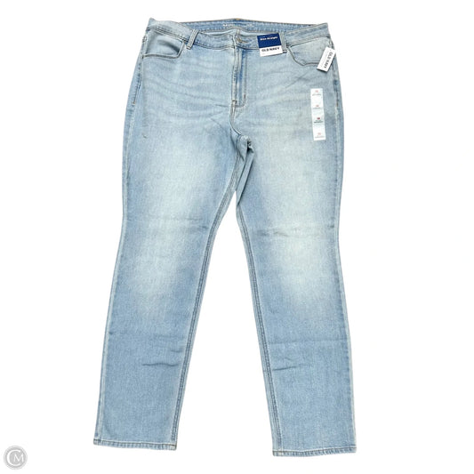 Jeans Straight By Old Navy In Blue Denim, Size: 18