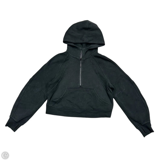 Athletic Sweatshirt Hoodie By Lululemon In Black, Size: Xs/s