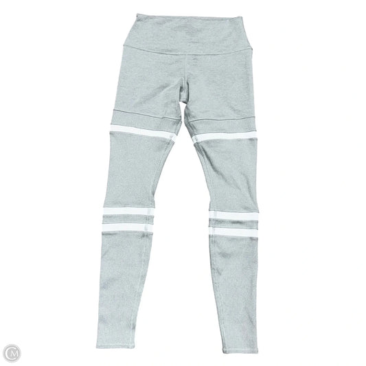 Athletic Leggings By Alo In Grey, Size: S