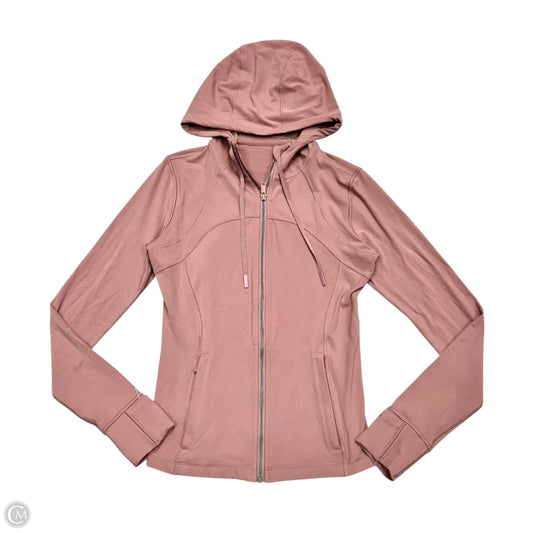 Athletic Jacket By Lululemon In Mauve, Size: M
