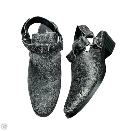 Shoes Heels Block By Indigo Rd In Black & Silver, Size: 9.5