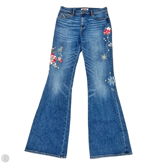 Jeans Boot Cut By Johnny Was In Blue Denim, Size: 4