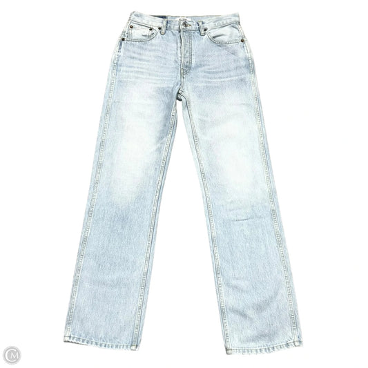 Jeans Straight By Re/done In Blue Denim, Size: 4