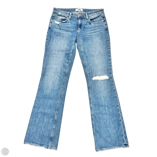 Jeans Straight By Paige In Blue Denim, Size: 4