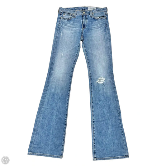 Jeans Boot Cut By Adriano Goldschmied In Blue Denim, Size: 4