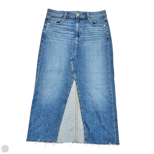 Skirt Maxi By Paige In Blue Denim, Size: 2