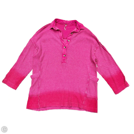Sweatshirt Crewneck By Free People In Pink, Size: Xs