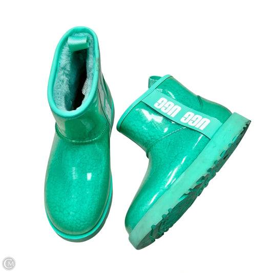 Boots Designer By Ugg In Aqua, Size: 5