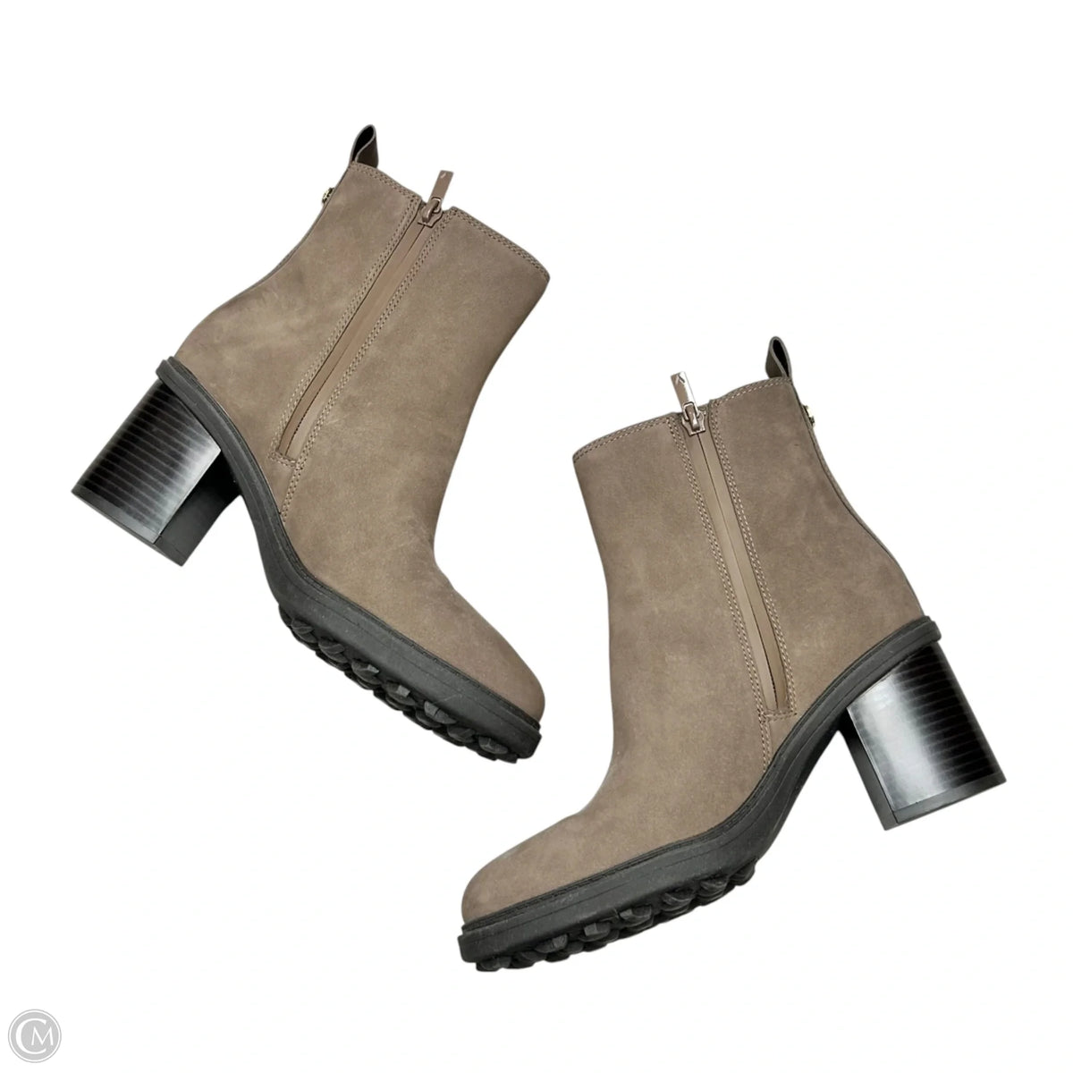 Boots Ankle Heels By Vionic In Brown, Size: 8