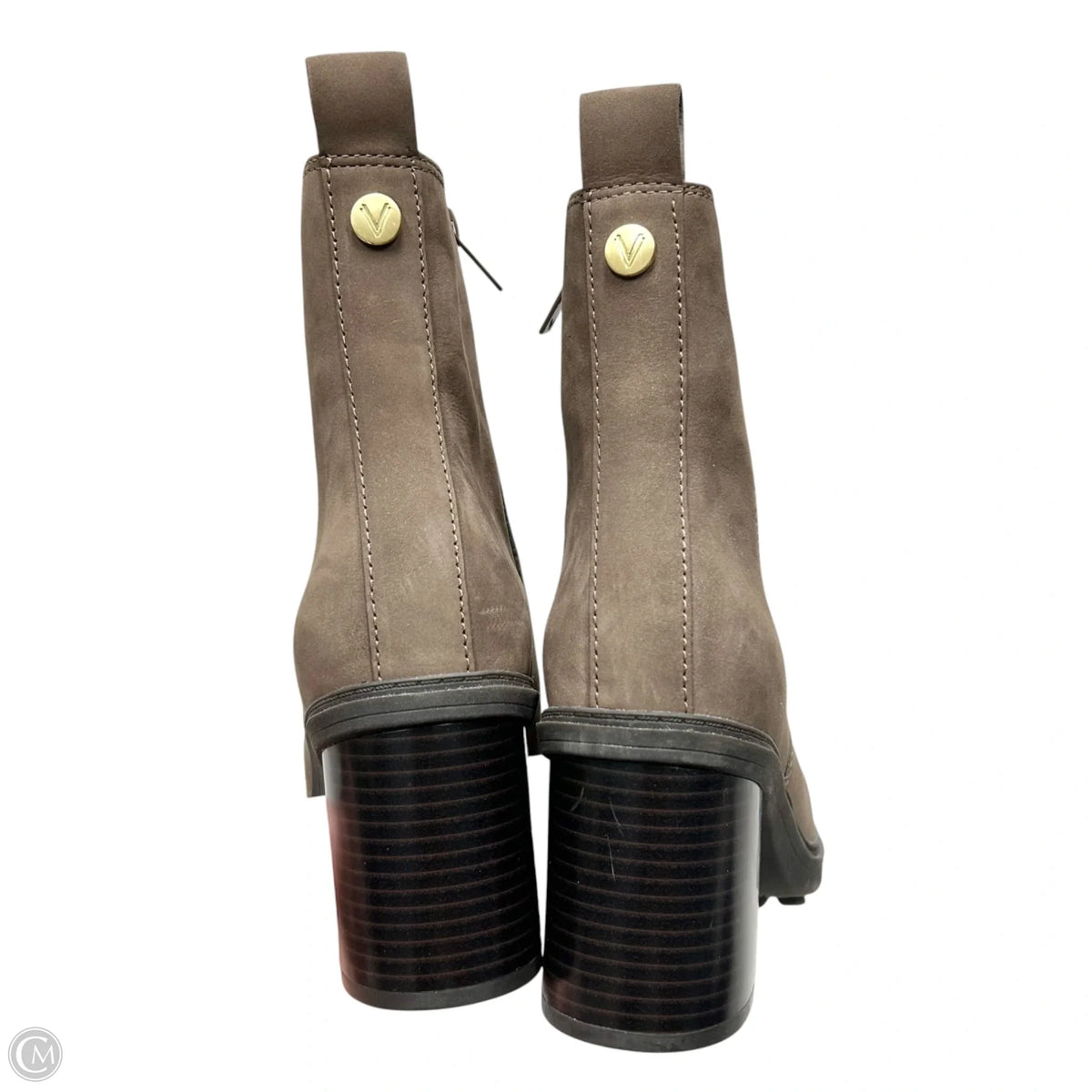 Boots Ankle Heels By Vionic In Brown, Size: 8