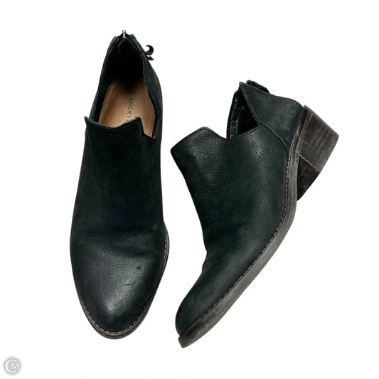 Boots Ankle Heels By Lucky Brand In Black, Size: 7