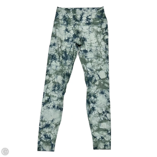 Athletic Leggings By Lululemon In Blue & Green, Size: M
