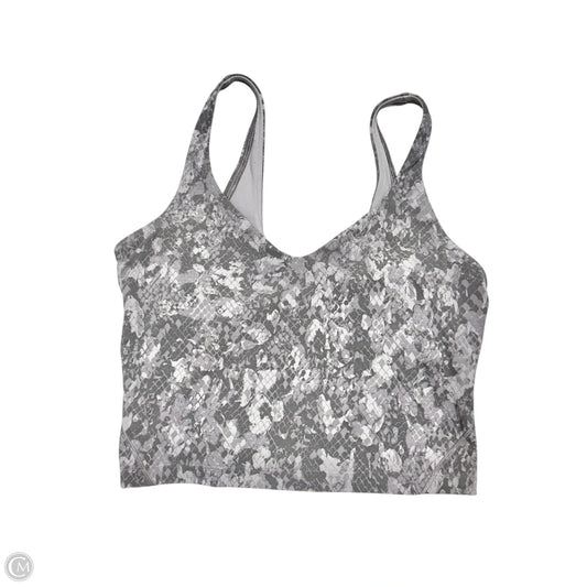 Athletic Tank Top By Lululemon In Grey, Size: S