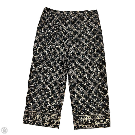 Jeans Wide Leg By Lauren By Ralph Lauren In Black & Brown, Size: 8