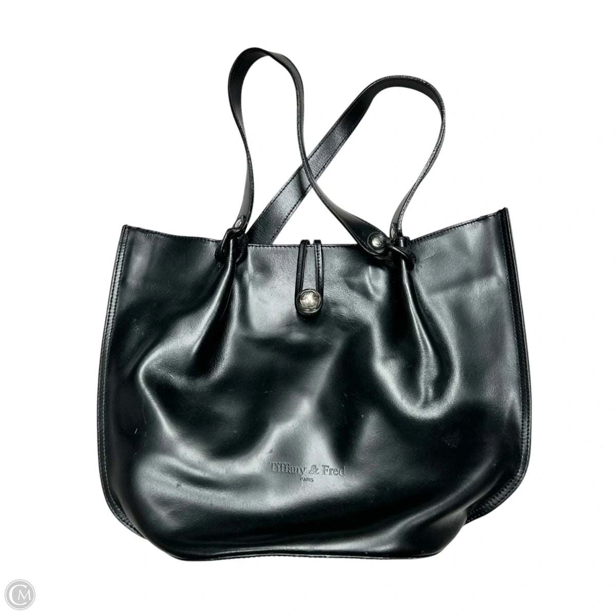 Handbag Leather By Tiffany & Fred, Size: Small