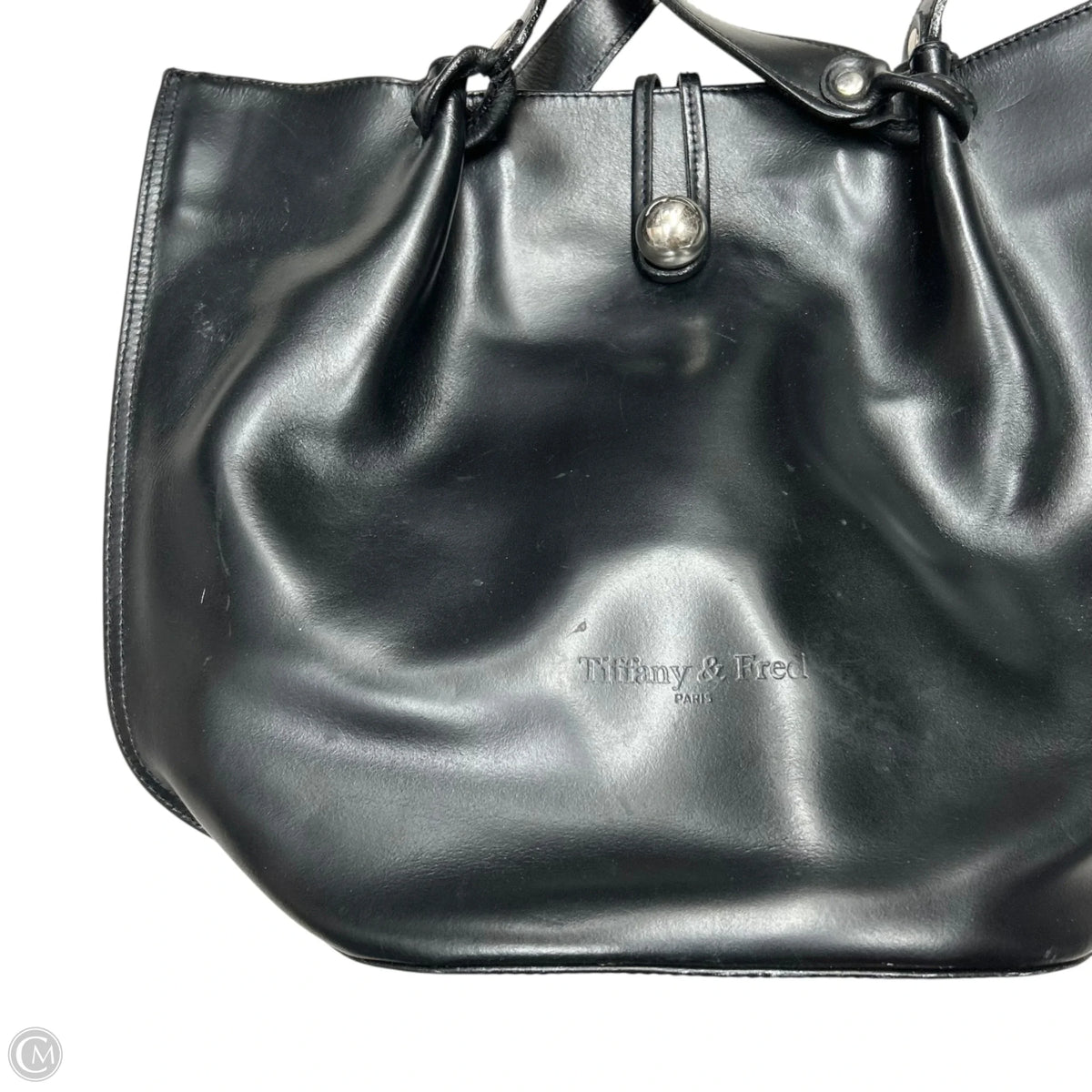 Handbag Leather By Tiffany & Fred, Size: Small