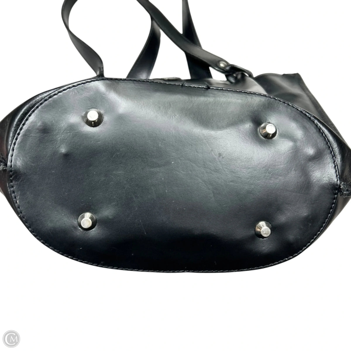 Handbag Leather By Tiffany & Fred, Size: Small