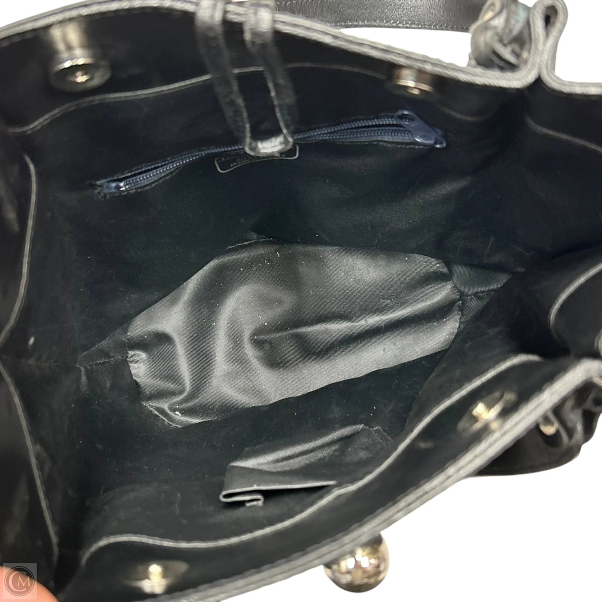 Handbag Leather By Tiffany & Fred, Size: Small